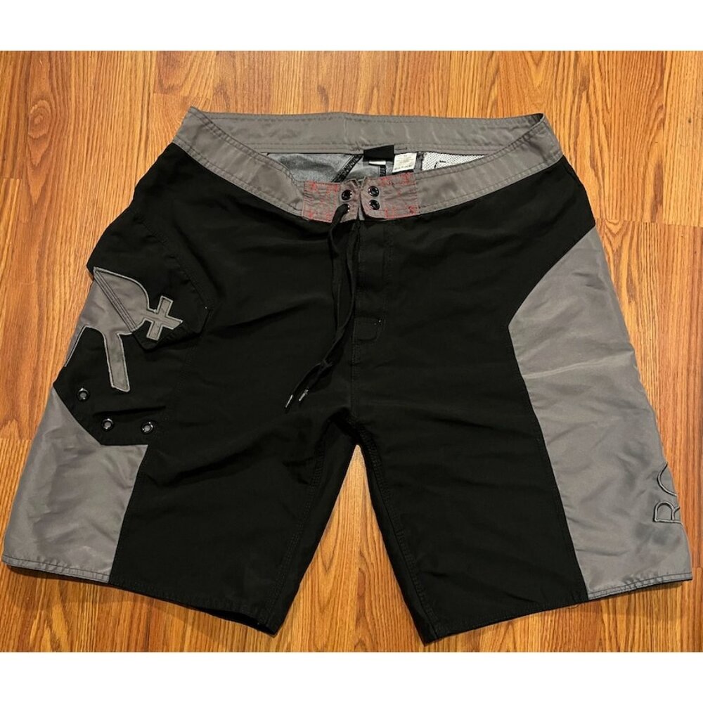 Rocawear Board Shorts Mens 38 9" Colorblock Beach Swim Trunks Logo Drawstring